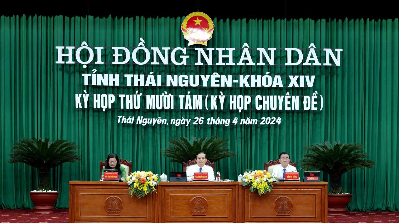 Kỳ họp thứ 18 (Kỳ họp chuyên đề) HĐND tỉnh khóa XIV